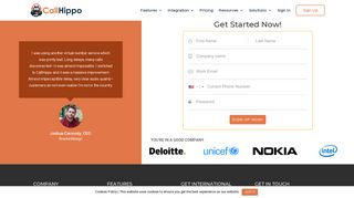 Signup Now - CallHippo