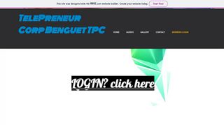 Telepreneur Corp Benguet | MEMBERS LOGIN - Wix.com