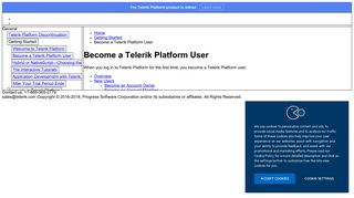 Get or Join a Telerik Platform Account | General | Telerik Platform