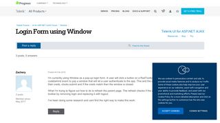 Login Form using Window in UI for ASP.NET AJAX Window - Telerik Forums