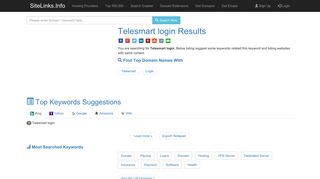 Telesmart login Results For Websites Listing - SiteLinks.Info