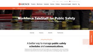 Workforce TeleStaff for Public Safety; Automated Scheduling | Kronos
