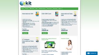 ekit, phonecards, prepaid sim cards and international cell phones for ...