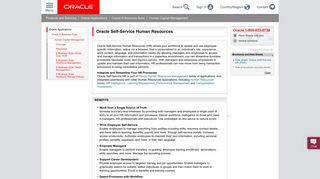 Oracle Self-Service Human Resources | Oracle Products