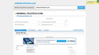 webmail.teletech.com at WI. Outlook Web App - Website Informer