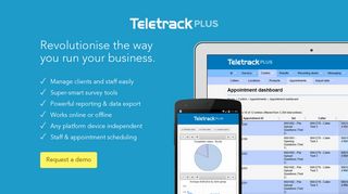 Teletrack Plus: Manage clients and staff easily | surveys, online ...