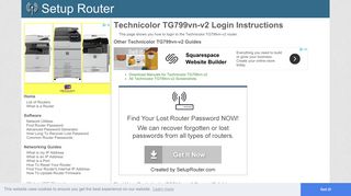 Login to Technicolor TG799vn-v2 Router - SetupRouter