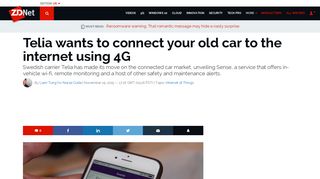 Telia wants to connect your old car to the internet using 4G | ZDNet