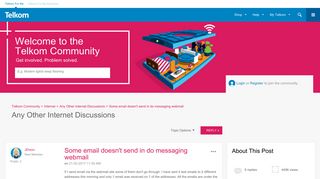 Some email doesn't send in do messaging webmail - Telkom Community ...