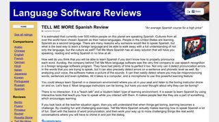 TELL ME MORE Spanish Review