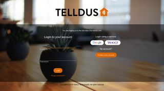 Login to your account - Telldus Technologies