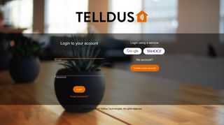 Login to your account - Telldus