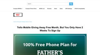 Tello Mobile Giving Away Free Month, But You Only Have 2 Weeks To ...