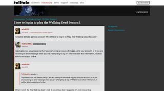 I how to log in to play the Walking Dead Season 1 — Telltale Community