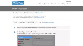 Configure ipad vpn - TellyPass