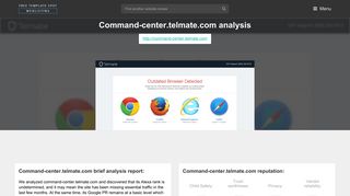 Command Center Telmate. Unsupported Browser - Telmate Command