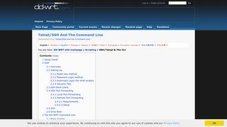 Telnet/SSH and the command line - DD-WRT Wiki