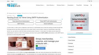 Sending Email via Telnet Using SMTP Authentication | Windows OS Hub