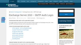 Troubleshooting SMTP Auth Login Telnet | Exchange Server 2010 Email