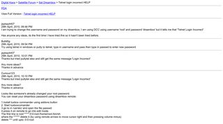 Telnet login incorrect HELP [Sitemap] - Digital Kaos