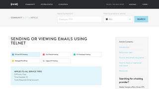 Sending or viewing emails using telnet - Media Temple