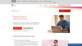 Make life easier with my account - Telstra
