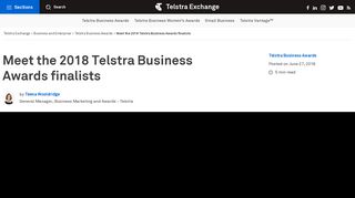 Meet the 2018 Telstra Business Awards finalists | Telstra Exchange