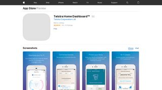 Telstra Home Dashboard™ on the App Store - iTunes - Apple