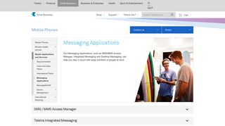 Telstra Business - Mobile Phone Messaging Applications