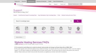 WEBSITE HOSTING SERVICE - Telstra Small Business Support
