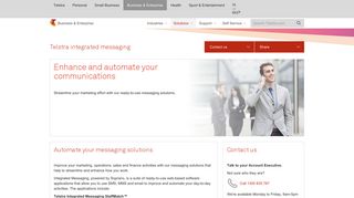 Telstra Integrated Messaging - Automate your messaging solutions