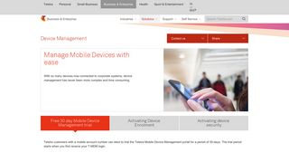 Mobile Device Management, Enrolment & Security - Telstra