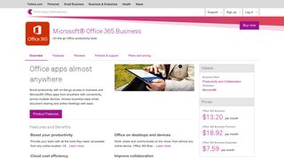 Microsoft® Office 365 Business by Microsoft® | Telstra Apps Marketplace