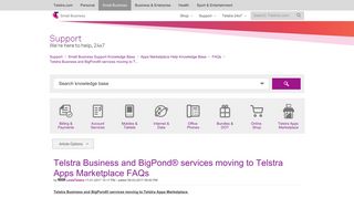 Telstra Business and BigPond® services moving to Telstra Apps ...