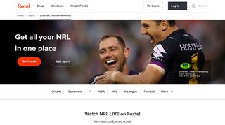 Watch or Stream the NRL Premiership Live on FOX LEAGUE - Foxtel