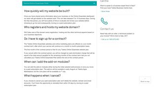Telstra Online Essentials FAQs