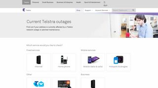 Telstra Outages - Internet, nbn™, Mobile and Email