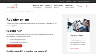 Register online | TelstraSuper