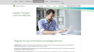 T Analyst Knowledge Sessions - Telstra Business & Enterprise
