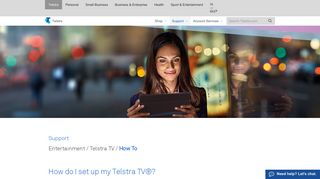 Telstra - How do I set up my Telstra TV®? - Support