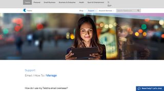 Telstra – How do I use my Telstra email overseas? - Support