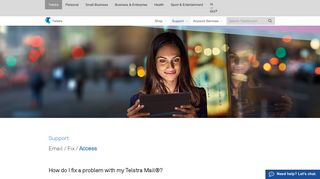 Telstra - How do I fix a problem with my Telstra Mail®? - Support