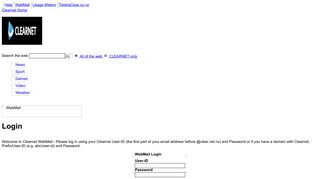 CLEARNET - Webmail