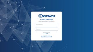 Authorization required - Teltonika