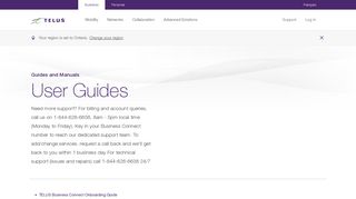 User Guides | Help | TELUS Business
