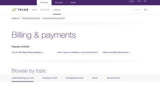 Billing Enquiries, Moving Help, Prepaid Payment Support | TELUS