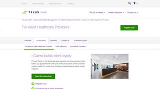 eClaims for Allied Healthcare Providers - TELUS Health