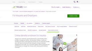 Online benefits enrolment - TELUS Health