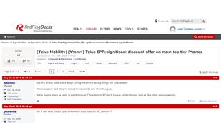 [Telus Mobility] (Ymmv) Telus EPP: significant discount offer on ...