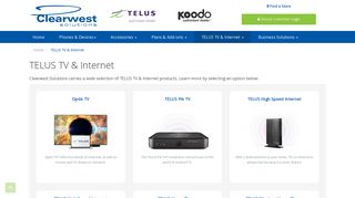 TELUS TV, Internet and Home Phone Bundles - Clearwest Solutions